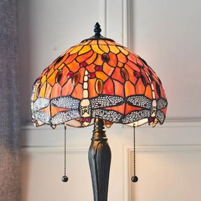 Endon 64092 - Stolná lampa Tiffany DRAGONFLY 2xE27/60W/230V priemer 30 cm