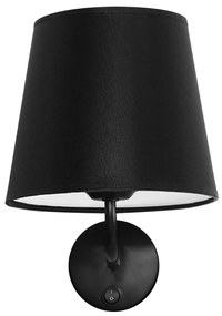 Toolight Toolight, nástenné svietidlo 1xE27 APP1612-1W, čierna, OSW-01594