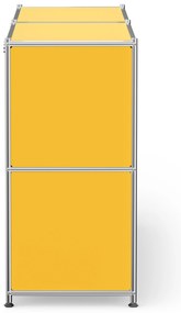 Kovový regál »CN3« s výklopnými priehradkami, žltý