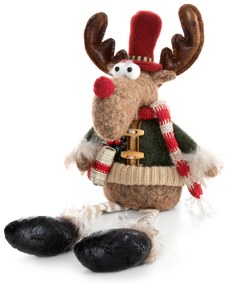 VIANOČNÁ FIGÚRKA REINDEER 46 CM VIACFAREBNÁ