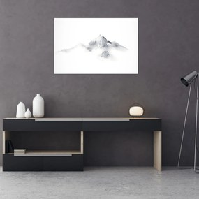 Obraz - Atramentová maľba hôr (90x60 cm)