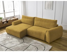 Okrovožltá rohová pohovka Aden – Bobochic Paris