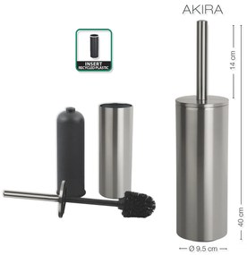 Spirella WC kefa Nyo/Akira, kefovaná nehrdz. oceľ