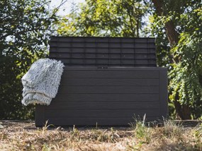 Záhradný box WOODEBOX 280 l - tmavohnedá 116 cm PRMBWL280-440U