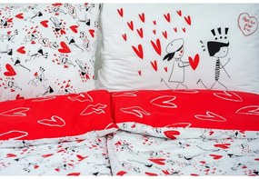 Obliečky 100% bavlna Love 140x200/70x90 cm