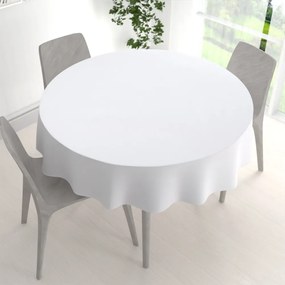 Biante Teflónový okrúhly obrus TF-068 Biely bez vzoru Ø 60 cm