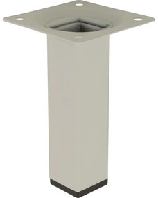 Štvorcová nábytková noha 10 cm biela