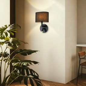 Brilagi - LED nástenné svietidlo DAYA 1xE14/40W/230V + LED/3W čierne