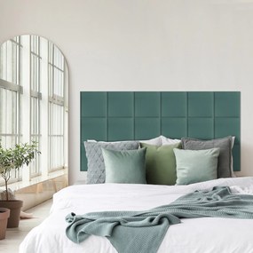 Zástena za posteľ - Štvorec - 30x30cm Farba: Morská zeleň, Rozmer: 30x30