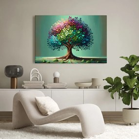 Obraz strom života dúha na vetvách