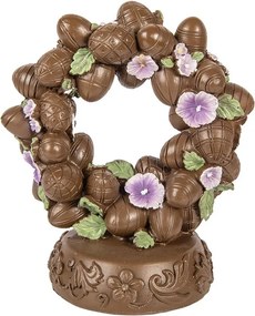 Decorative Figurine Egg 17x11x19 Cm Brown Plastic - 17*11*19 cm