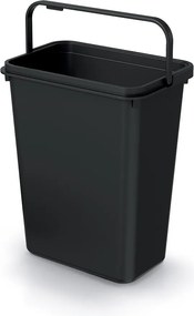 Prosperplast Závesný odpadkový kôš SYSTEMA BASIC, 10 l, 27 x 18 x 33cm, čierny