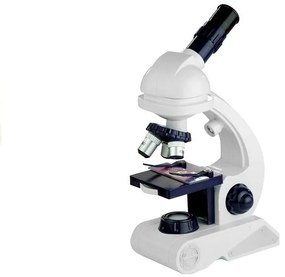 LEAN TOYS Mikroskop s príslušenstvom - biely