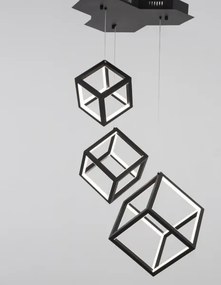 LED luster Gabbia 56 čierne