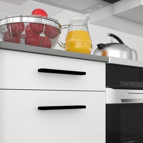 Kuchynský nábytok 320 cm biela matná s pracovnou doskou  TOR PRIMO320/4/WT/WT/0/B1