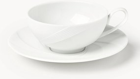 Porcelánové šálky na čaj's podšálkami Adonis, 4 ks