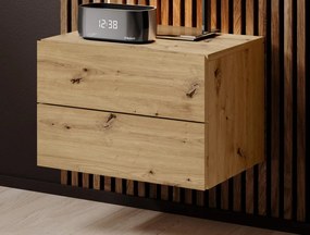Nástenný nočný stolík Cabo, dub artisan