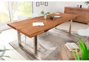 Jedálenský stôl Mammut 220x100cm Masív drevo Acacia - Komfort-nábytok