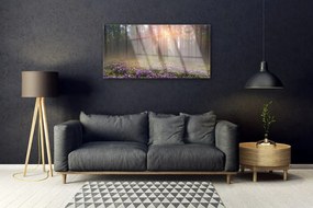 Obraz na akrylátovom skle Les kvety rastlina príroda 100x50 cm