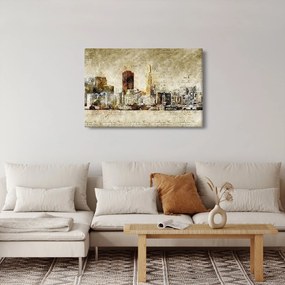 Obraz - Umelecky stvárnené mesto (90x60 cm)