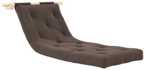 Tmavohnedé menčestrové kreslo Hooked – Karup Design