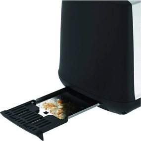 Čierny/v striebornej farbe hriankovač Subito TT340830 – Tefal