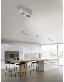 Azzardo AZ4132 - Bodové svietidlo PAOLA 2xGU10-ES111/16W/230V biela