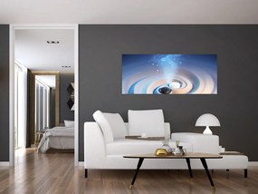 Obraz - Éterický yin-yang (120x50 cm)