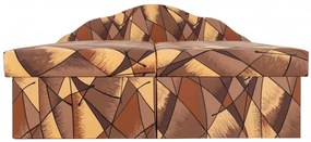 Manželská posteľ Jitka, hnedá (matrac štandard vzor č. 37)