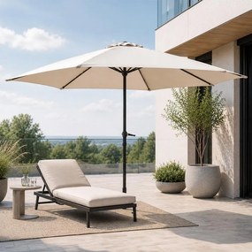Naklápací záhradný slnečník AVENBERG SUNNY BASIC 300, priemer 3M, béžová