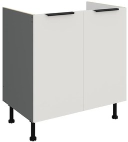 Kuchynská skrinka Aria-Wh/Ant Anti Fingerprint 80zl 2f Bb