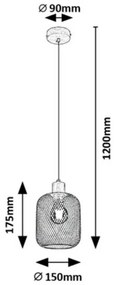 Rabalux 3131 závesný luster