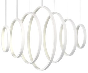 Závesné LED svietidlo Pixels, 7x LED 96w, 4000k, w
