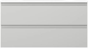 Mexen Orio, kúpeľňová skrinka 90 cm s umývadlom Vela, 2 zásuvky, šedá matná/biela matná, 91A10-09047-2-BFF62-W23M01