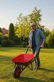 Fúrik s nafukovacím kolesom – odolný a ľahko ovládateľný pomocník pre záhradu a stavbu