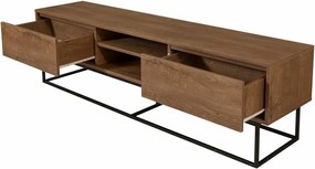 Rodez TV stolík Walnut and Black II, L