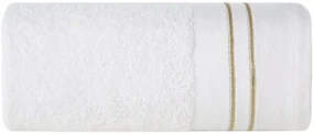 Dekorstudio Bavlnený uterák OLIVIA so zlatou výšivkou - biely Rozmer uteráku: 70x140cm