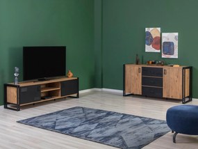 Súprava nábytku do obývacej izby Cosmopolitan 22 (atlantická borovica + čierna). Akcia -15%. Vlastná spoľahlivá doprava až k Vám domov. 1089427