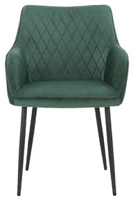 Zelené čalúnené jedálenské kreslá v súprave 2 ks Elvira – Støraa