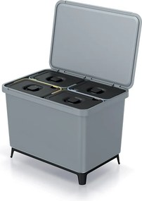 Odpadkový kôš SYSTEMO 4x10 L sivý