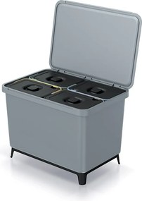 Odpadkový kôš SYSTEMO 4x10 L sivý