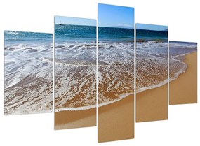 Obraz morskej piesočnatej pláže (150x105 cm)