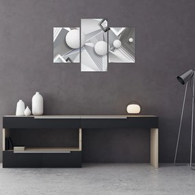 Geometrický abstraktný obraz (90x60 cm)