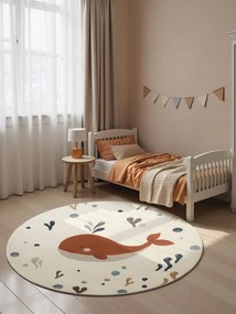 Hanse Home, Detský koberec Adventures 106421 Cream Multicolor kruh, 160x160 (priemer) kruh, viacfarebná, detská izba
