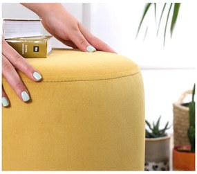 Žltý taburet Ropp – Artie