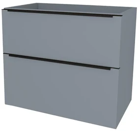 Mereo, Mereo Mailo, kúpeľňová skrinka 101 cm, čierne madlo, Multidecor, Monumentálna sivá, MER-CN592SBMSO1