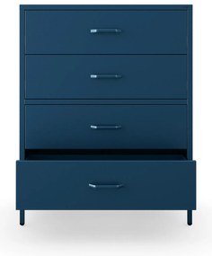 Komoda CARLA, 800 x 1015 x 400 mm, Modern: tmavomodrá farba