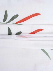 Mušelínová obliečka na vankúš 40 × 60 cm – Vlčie maky biele