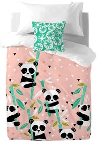Detské bavlnené obliečky Moshi Moshi Panda Garden, 140 × 200 cm