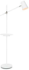 Stojacia lampa s odkladacím priestorom v bielej farbe Markslöjd Linear